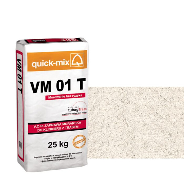 Кладочна суміш для клінкерної цегли quick-mix VM 01 T біла, фото 1