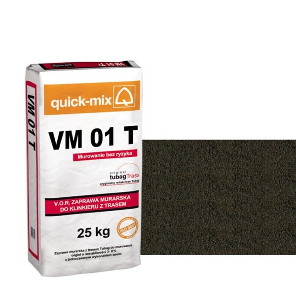 Кладочна суміш для клінкерної цегли quick-mix VM 01 T чорна, фото 1