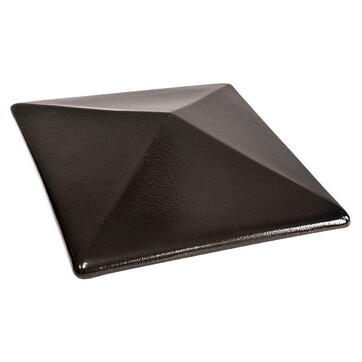 Кришка для паркану керамічна King Klinker (17) Оніксова чорна, фото 1