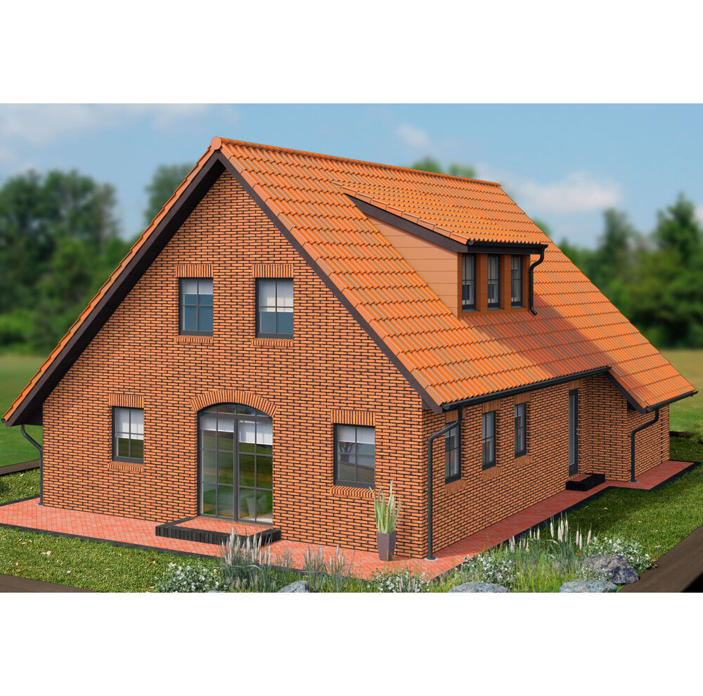 Клінкерна плитка Feldhaus Klinker R758 LDF vascu terracotta calino, фото 2