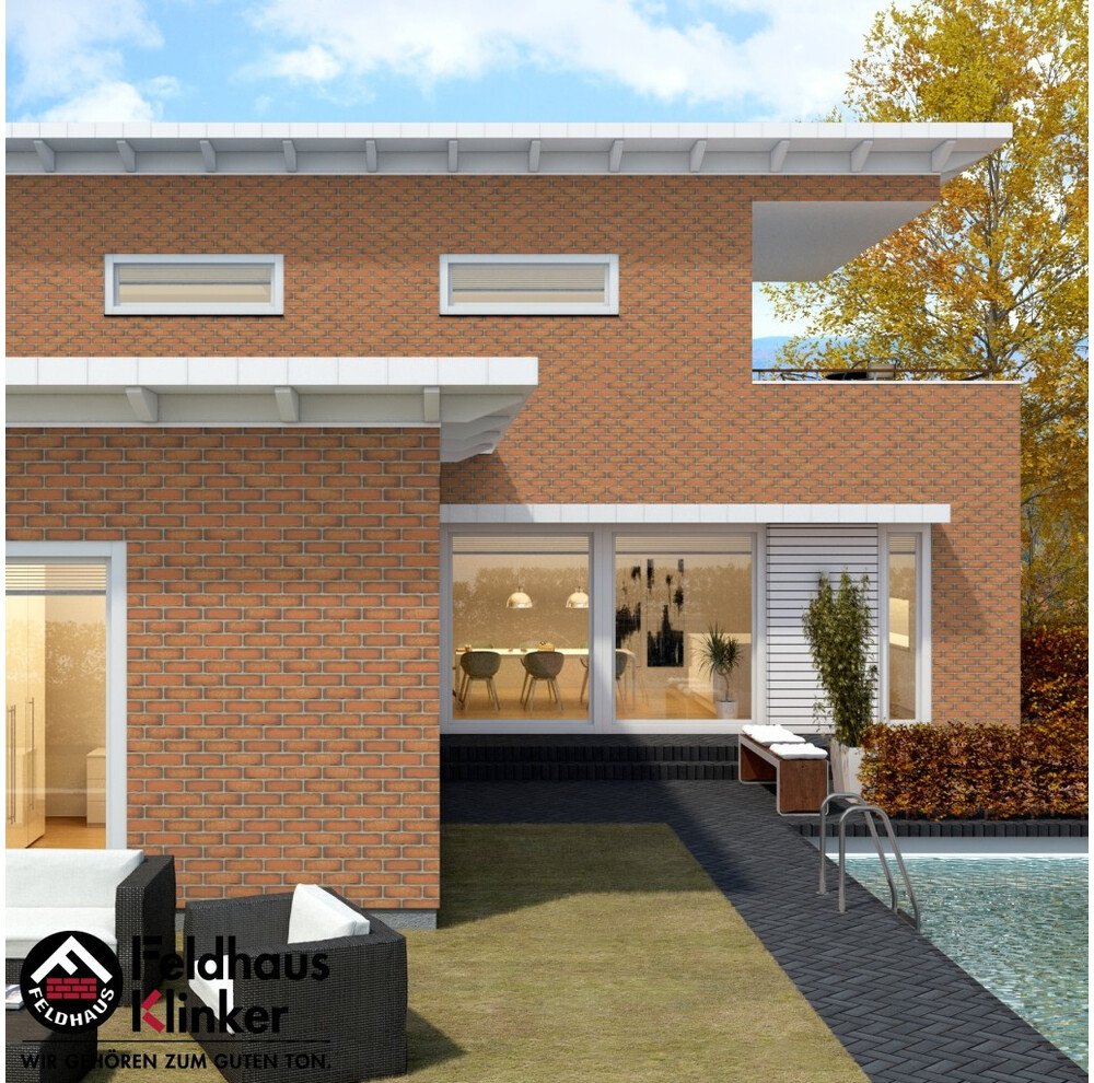 Клінкерна плитка Feldhaus Klinker R758 vascu terracotta calino, фото 9