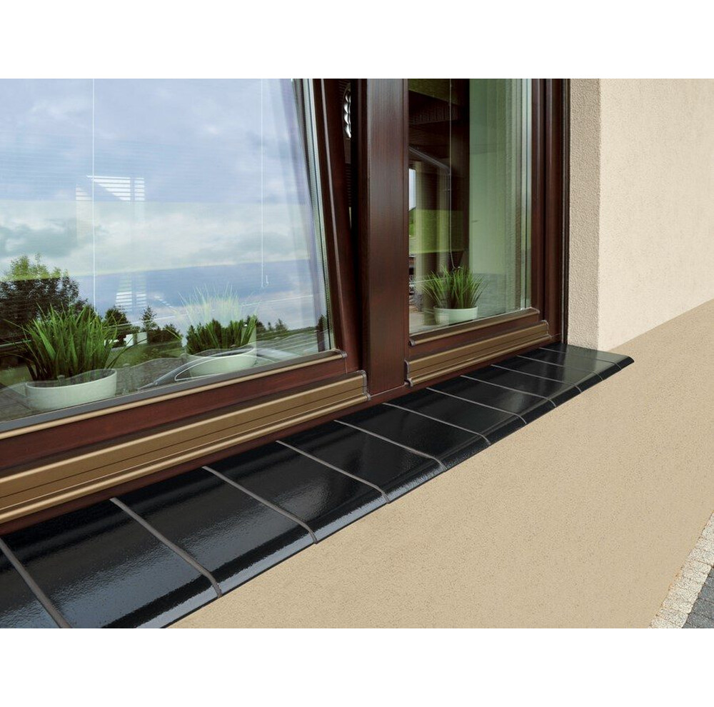 Підвіконня клінкерне King Klinker (17) Оніксовий чорний (довжина 150 мм), фото 2