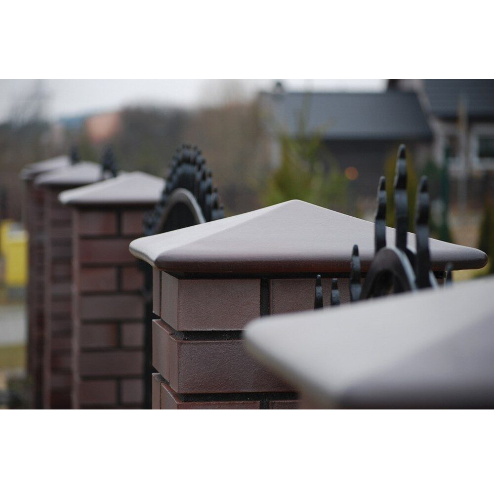 Кришка для паркану керамічна King Klinker (07) Кармазиновий острів, фото 2