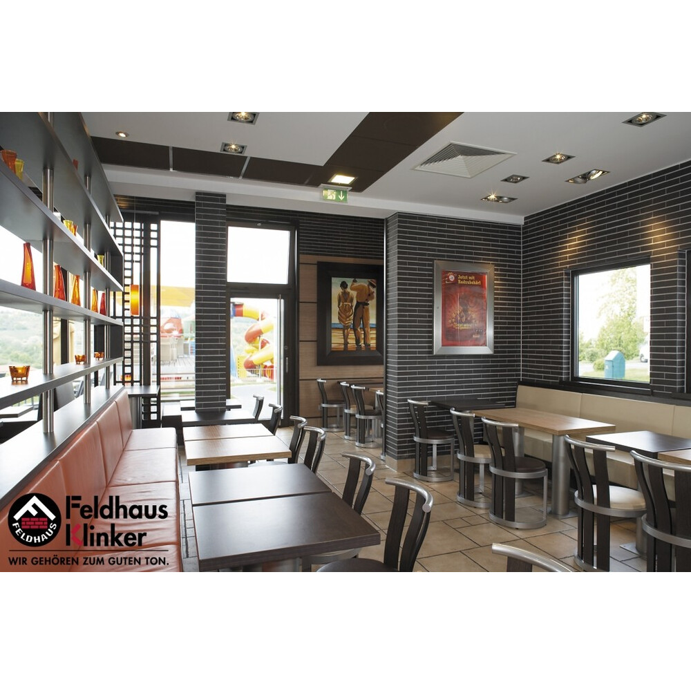 Клінкерна плитка Feldhaus Klinker R700 LDF antdracit liso, фото 8