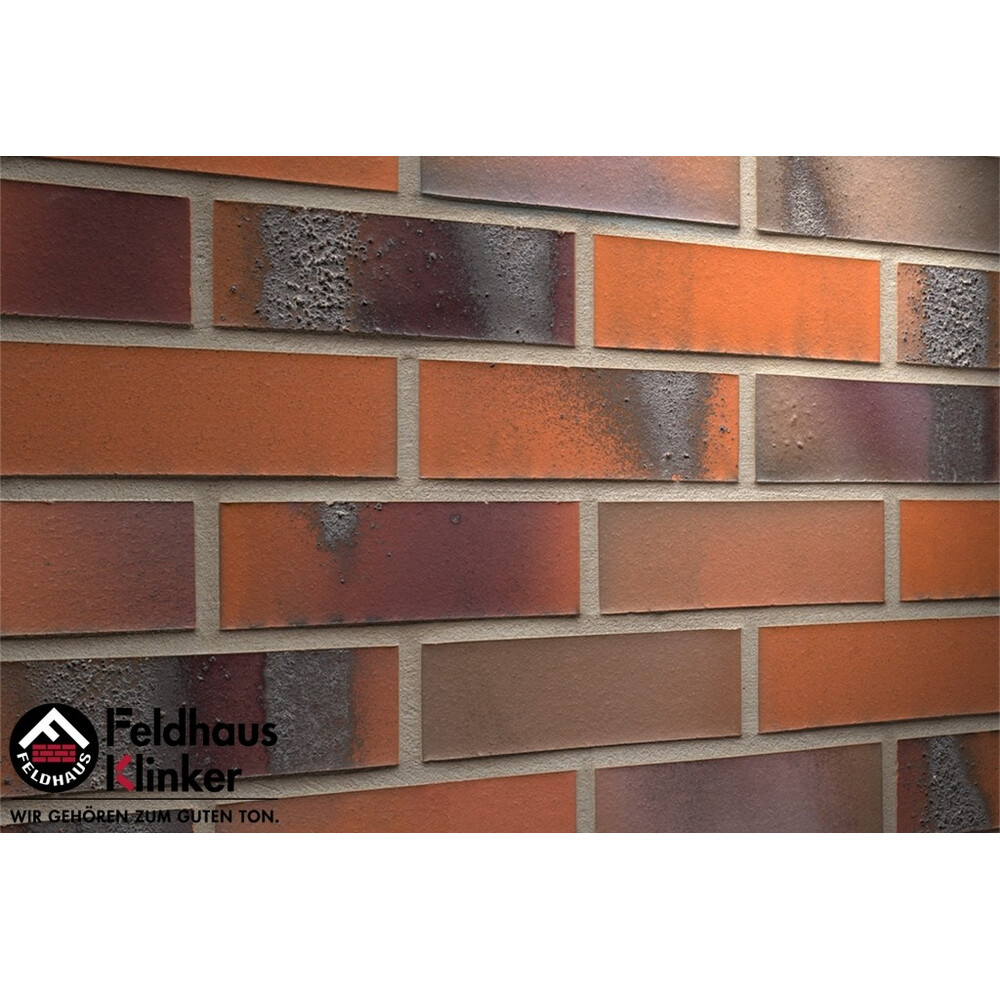 Клінкерна плитка Feldhaus Klinker R562 carbona terreno bluastro, фото 2