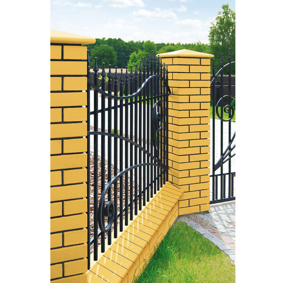 Кришка для паркану керамічна King Klinker (10) Пустельна троянда, фото 2