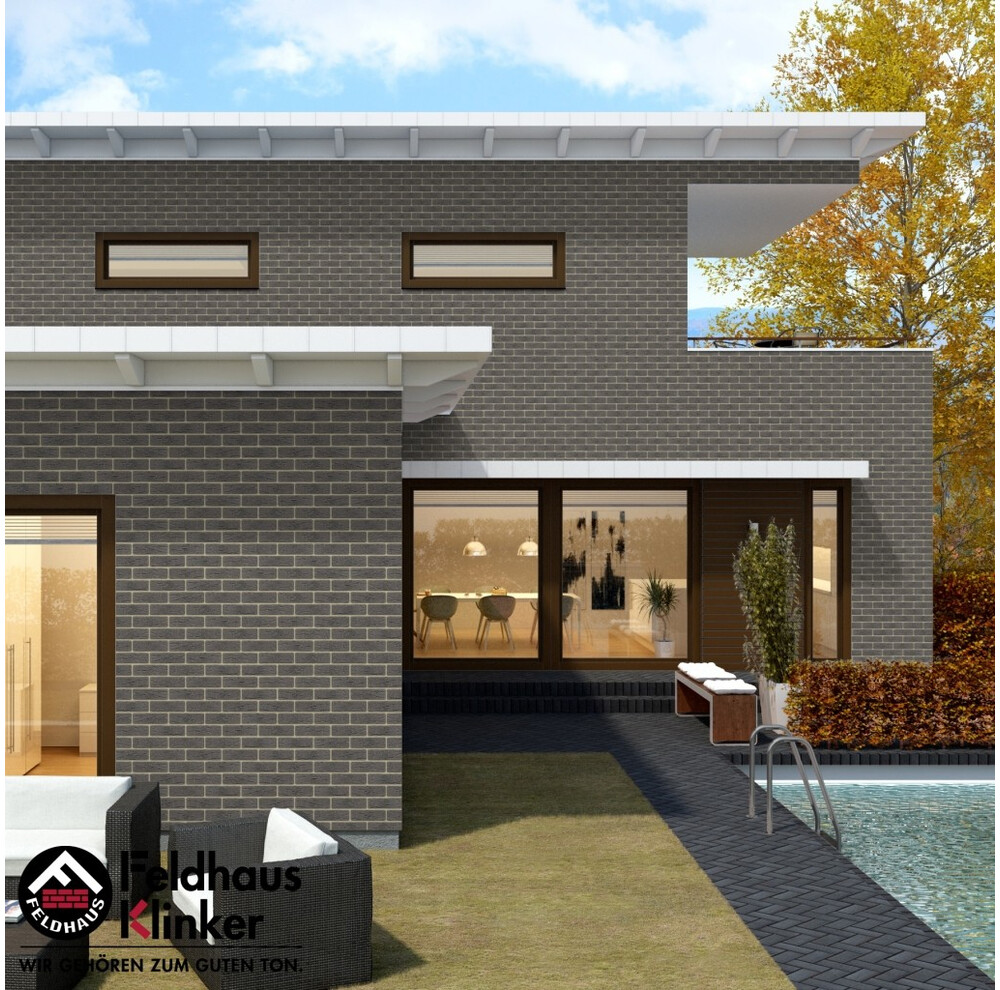 Клінкерна плитка Feldhaus Klinker R735 antdracit mana, фото 12