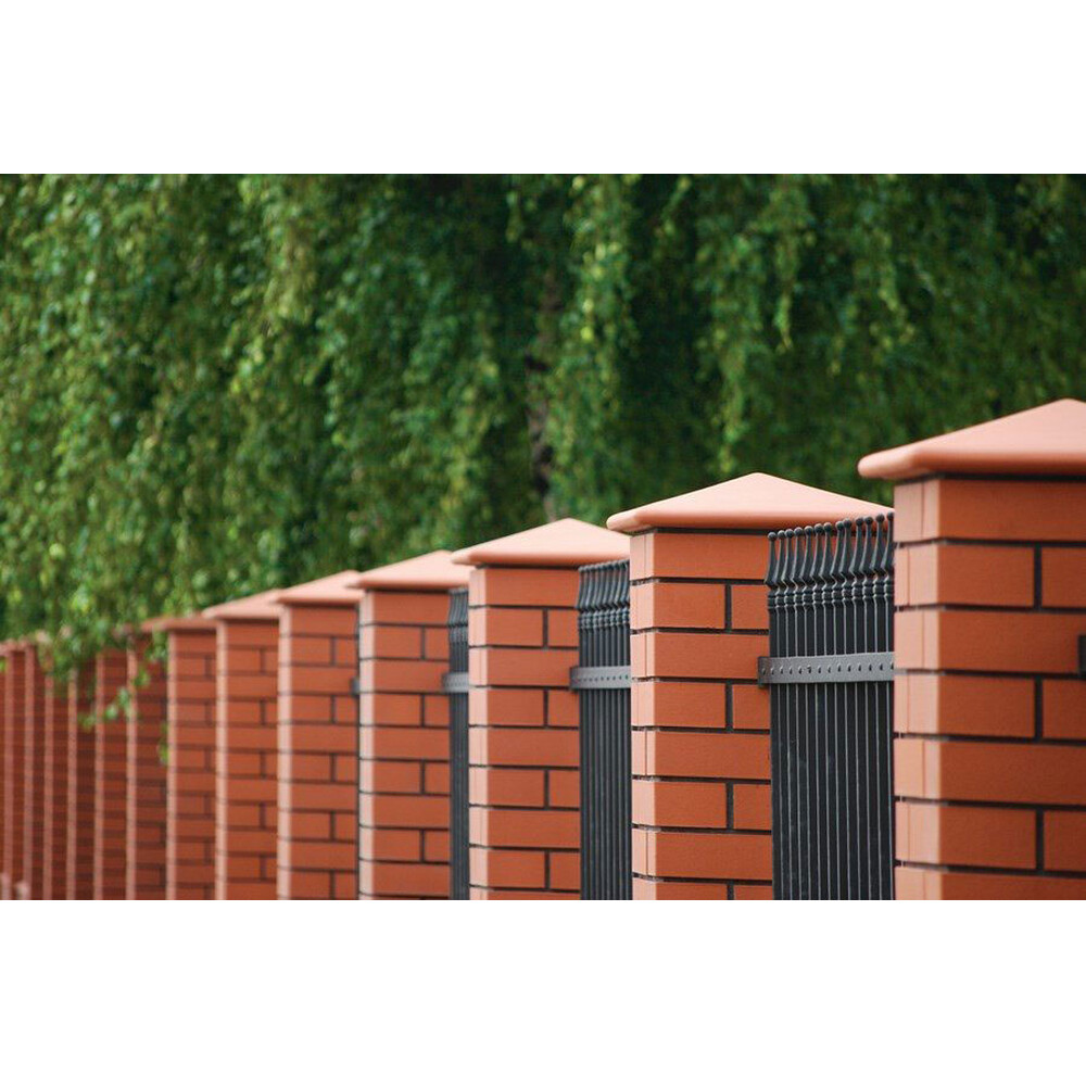 Кришка для паркану керамічна King Klinker (01) Червона, фото 2