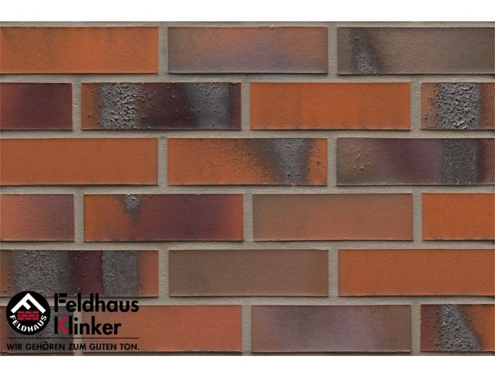 Клинкерная плитка Feldhaus Klinker R562 carbona terreno bluastro