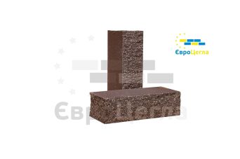 Облицовочный колотый кирпич тычковой Євроцегла шоколад 