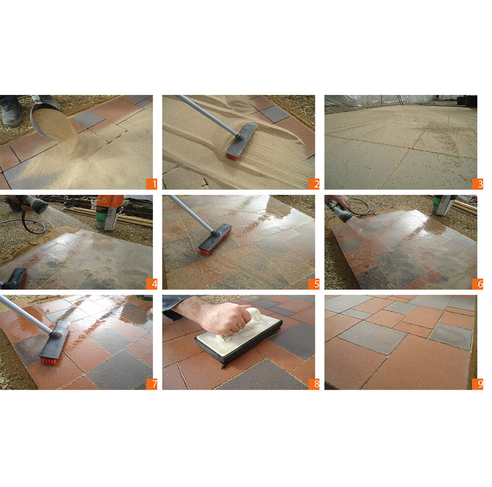 Модифікований пісок для заповнення швів бруківки quick-mix FUS пісочний, фото 3