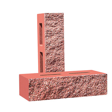 Облицювальна колота цегла Євроцегла червона, фото 1