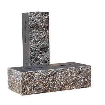 Облицювальна колота цегла тичкова Євроцегла чорна, фото 1