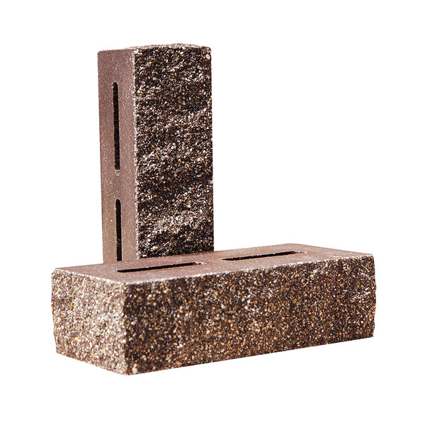 Облицювальна колота цегла Євроцегла коричнева тичкова, фото 1