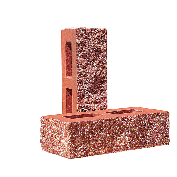 Облицювальна колота цегла Євроцегла червона тичкова, фото 1