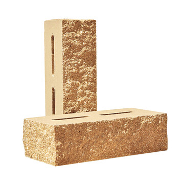 Облицювальна колота цегла тичкова Євроцегла слонова кістка, фото 1