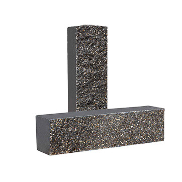 Облицювальна цегла Євроцегла вузька колота чорна, фото 1