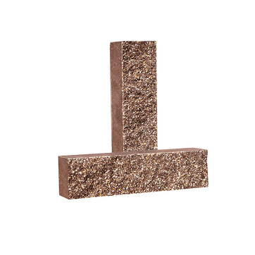 Облицювальна цегла Євроцегла вузька колота коричнева, фото 1