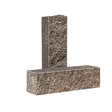 Облицювальна цегла Євроцегла вузька колота тичкова графіт, фото 1