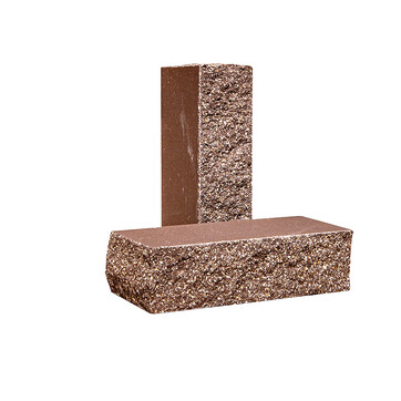 Облицювальна цегла Євроцегла вузька колота тичкова коричнева, фото 1