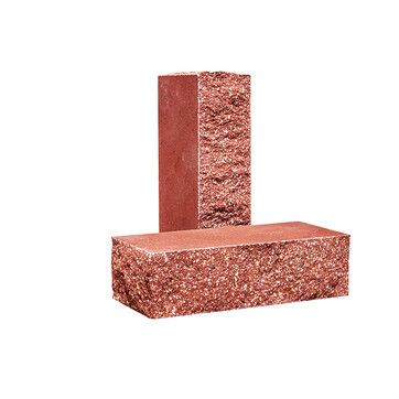 Облицювальна цегла Євроцегла вузька колота тичкова червона, фото 1