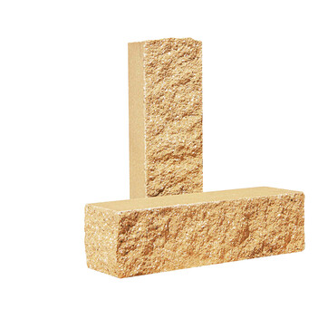 Облицювальна цегла Євроцегла вузька колота тичкова слонова кістка, фото 1