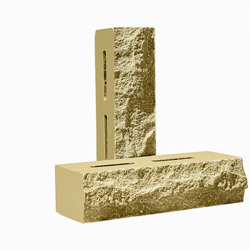 Облицювальна цегла скеля Євроцегла жовта, фото 1