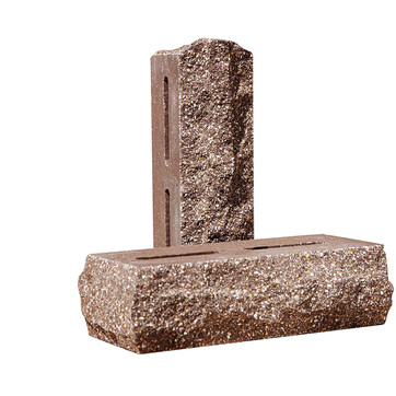 Облицювальна цегла скеля Євроцегла коричнева тичкова, фото 1