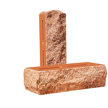 Облицювальна цегла скеля Євроцегла морквяна тичкова, фото 1