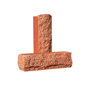 Облицювальна цегла Євроцегла вузька скеля тичкова морквяна, фото 1