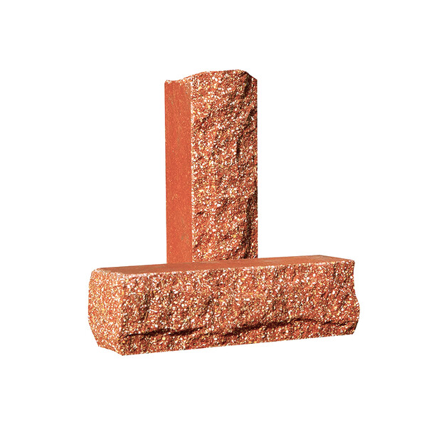 Облицювальна цегла Євроцегла вузька скеля тичкова морквяна, фото 1