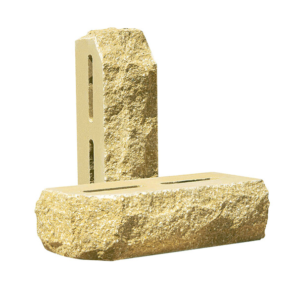 Облицювальна цегла Євроцегла кутова скеля тичкова жовта , фото 1