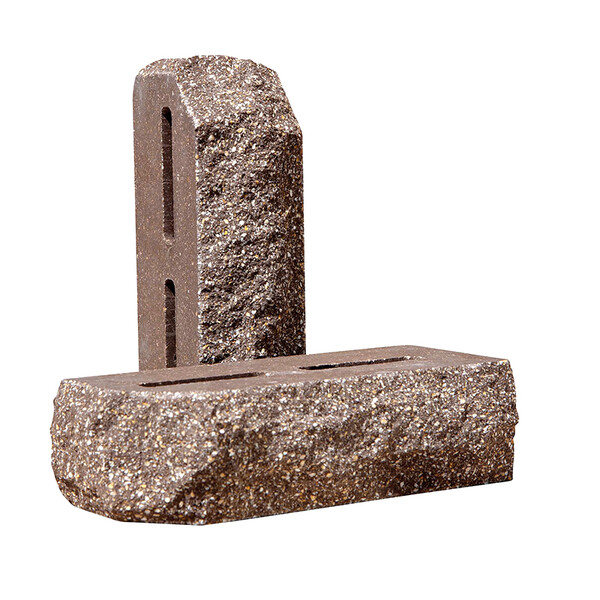 Облицювальна цегла Євроцегла кутова скеля тичкова коричнева, фото 1