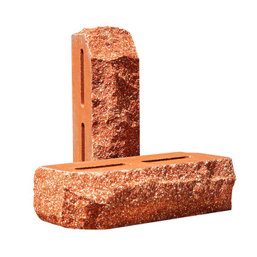 Облицювальна цегла Євроцегла кутова скеля тичкова морквяна, фото 1