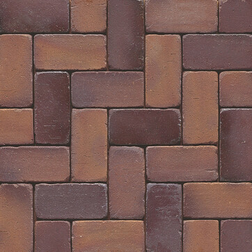 Клінкерна бруківка Muhr Nr. 04 Rotbraun-bunt Gerumpelt, фото 1