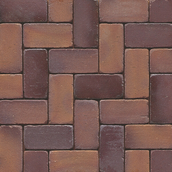 Клінкерна бруківка Muhr Nr. 04 Rotbraun-bunt Gerumpelt, фото 1
