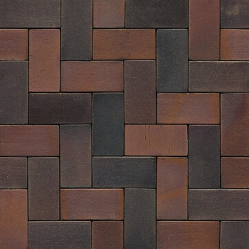 Клінкерна бруківка Muhr Nr. 04S Rotbraun-bunt Spezial, фото 1